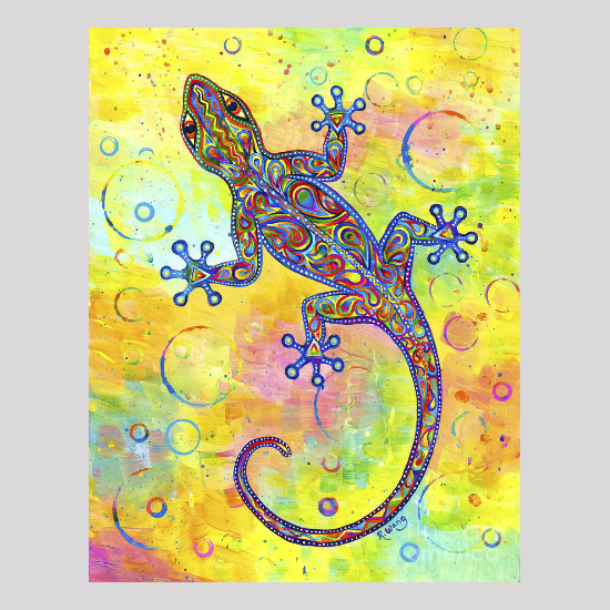 Psychedelic Paisley Electric Gecko Collection